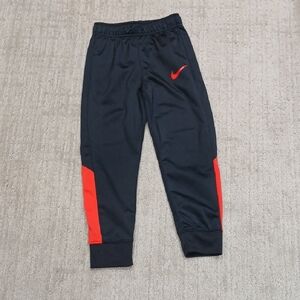 Nike Kids Black and Red Joggers